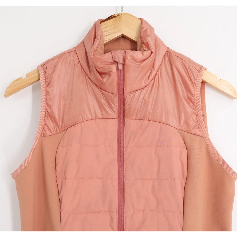Lululemon Women's Sz 8 Down For It All Vest Shine Pink Savannah Down Feather